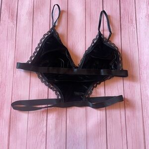 Chic Black Lace Bralette
